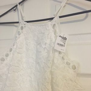 White dress perfect for engagement wedding party